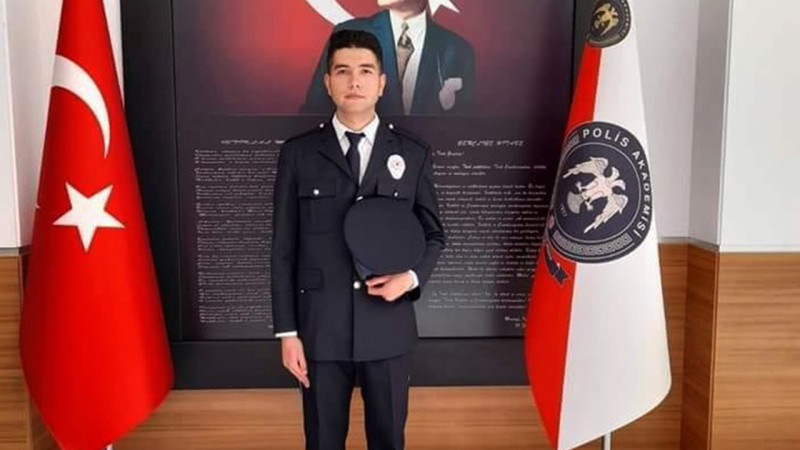Genç polis memuru son yolculuğuna uğurlandı